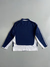 Adidas Vintage 3-Stripes Navy Long Sleeve Football Training Jersey (S)