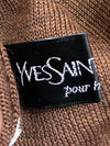 Vintage Yves Saint Laurent Pour Homme Mock Neck Knit Sweater – Brown (L)