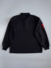 Polo Ralph Lauren Big Pony Long Sleeve Polo Shirt — Black with Red Embroidery (XL)