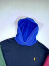 Polo Ralph Lauren Colour Block Hoodie – Navy, Green, Burgundy & Orange Pocket (S)