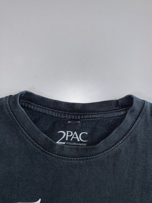 2Pac | Tupac Old English Tee | Faded Black (S)