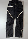Ozone Black Motorcycle Riding Pants – Reflective Panels Knee Padded (W:36) (L:46)