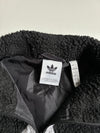 Adidas Originals Big Trefoil Sherpa Fleece Jacket – Black/Grey (XL)