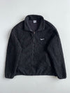 Nike Black Sherpa Fleece Zip-Up Jacket (XL)