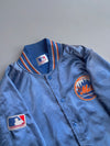 New York Mets Satin Bomber Jacket Blue MLB Official Licensee (XL)