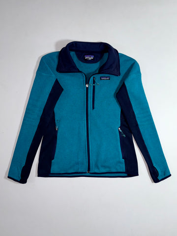 Patagonia Women's Performance Better Sweater Fleece Jacket  Teal/Navy (M)