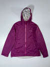 Columbia Hooded Rain Jacket (Magenta/Purple) – Size (L)