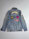 Moussy Vintage Patchwork Trucker Denim Jacket – Light Wash (S)