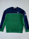 Reebok Classic Hexalite Colorblock Crewneck Sweatshirt Navy/Green (S)