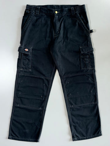 Dickies Black Double Knee Cargo Pants (W:36|L:42)