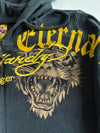 Ed Hardy | Black Gold Eternal Love Tiger Zip Hoodie Women’s (Xs)