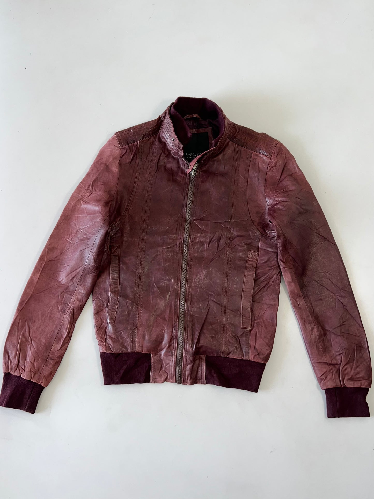 !                               Super Premium Original Leather  Jacket (M)