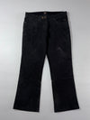 Spirit Motors Black Leather Bootcut Pants (W:34) (L:39)