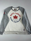 Roots Canada “Original Sporting Goods” Maple Leaf Crewneck — Grey/Heather  (XL)