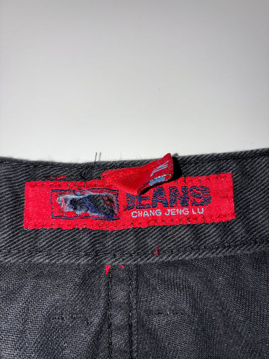 Chang Jeng Lu Black Denim Jeans (W:34) (L:45)