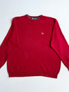 Chaps Red Cotton Knit Crewneck Sweater – (2XL)