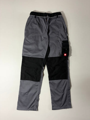 Engelbert Strauss Grey & Black Work Cargo Pants (W:32) (L:46)