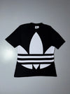Adidas Originals Big Trefoil T-Shirt Black tee with large front logo graphic, (L)