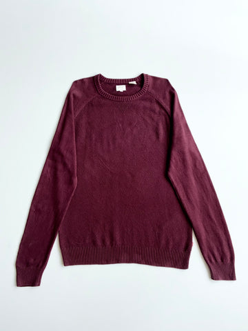 Vintage Levi's Burgundy Textured Knit Raglan Sweater(M/L)