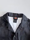 Vintage Dickies Coach Jacket Black Snap Button Windbreaker Workwear Streetwear (L)
