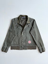 Big Train Osaka Olive Canvas Daruma Patch Utility Jacket (M)
