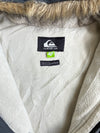 Quiksilver Faux Fur Hood Sherpa Lined Parka women’s– Charcoal (XL)
