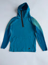 Nike | Tech Knit Half-Zip Hoodie | Teal Blue (L)