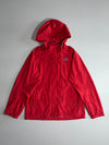 The North Face Hooded Rain Jacket Red zip pockets (M)