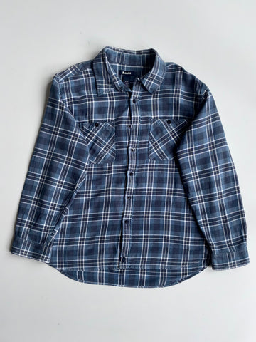 Roots Blue Plaid Flannel Shirt Heavy (2Xl)