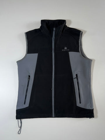 Royal Queen's Polo Team | Black Grey Softshell Fleece Vest | (M)