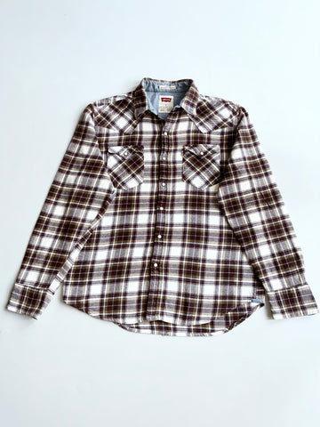 Levi's Plaid Flannel Western Pearl Snap Shirt – (M/L)