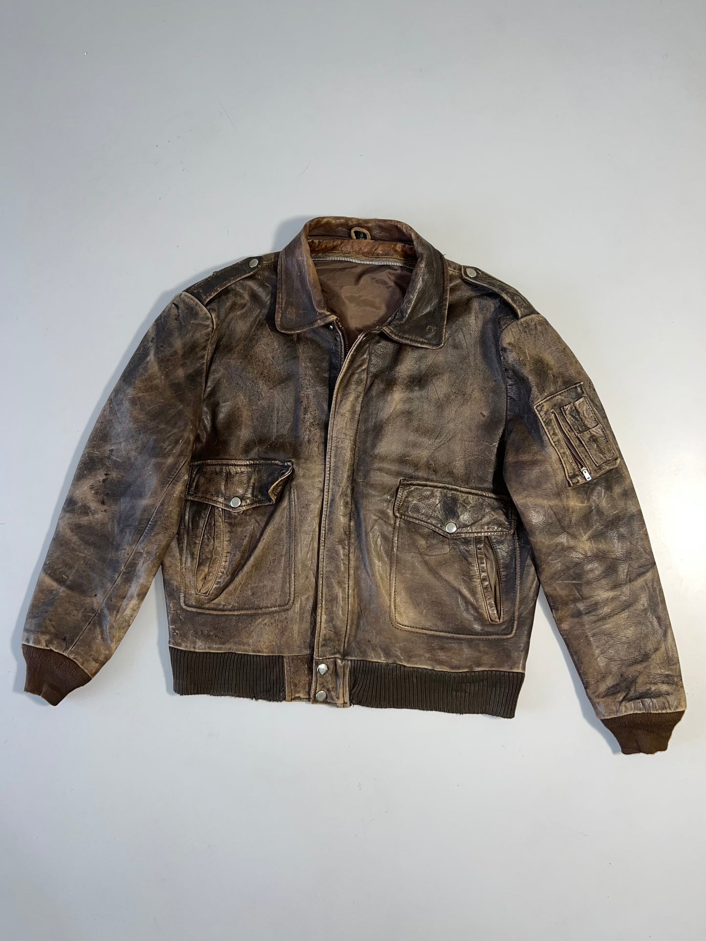 ZSuper Premium RARE Vintage original Leather Jacket (M/L)