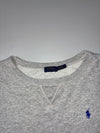 Polo Ralph Lauren Heather Grey Kangaroo Pocket Crewneck Sweatshirt (L)