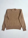 Vintage Polo Ralph Lauren Camel Brown Knit Crewneck Sweater (M)