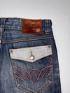 Stockton Heavy Wash Distressed Straight Leg Denim Jeans (W:36) (L:46)