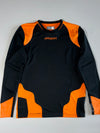 Uhlsport Long Sleeve Goalkeeper Jersey Smartbreathe Mesh –ELBo Paded  Black/Orange (M)