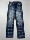 Big Train Oni Embroidered Distressed Jeans (W:32) (L:44)