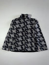 Columbia Houndstooth Fleece Jacket – Black & Grey | (M)