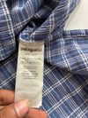 Patagonia Organic Cotton Blue Plaid Short Sleeve Shirt (XL)