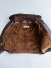 Schott NYC | 184SM G-1 Cowhide Flight Jacket | Pure Leather| (USA Made, Detachable Collar + Liner) (XL/2XL)