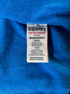 Vintage Superdry Black Blue Hooded Windcheater Jacket (2XL)