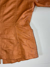 SHGT Tan Leather Utility Jacket with Cargo Pockets Women’s (S)
