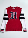 Lewis Hamilton x Tommy Hilfiger Red Varsity Knit Sweater (M)