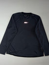 Nike Run Dri-FIT Reflective Logo Black Long Sleeve Running Tee (2XL)