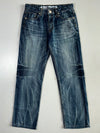 Big Train Japanese-Inspired Dark Wash (Back Pocket) Embroidered Denim (W:34|L:43)