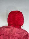 Lacoste Red Nylon Windbreaker Jacket – Jersey Lined, Croc Logo (M)