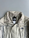 The North Face Cream Technical Shell Jacket with Navy Piping and Mesh Lining (XL)