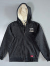 Dickies Sherpa Lined Zip Hoodie in Charcoal (M)