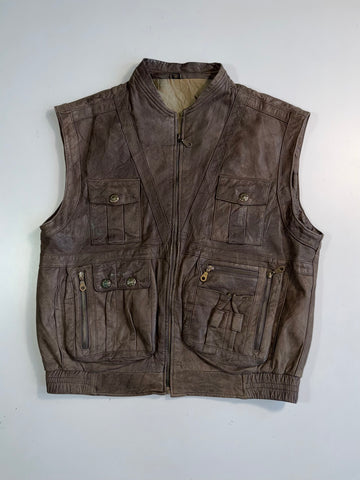 ZSuper Premium Original Leather Pure Vest (L)