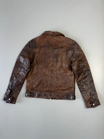 !                                                                                                                                                                                                                Zara Original Ultra Premium Leather Jacket (M)
